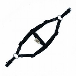 Doggie Konfor Ronin Dokuma Köpek Göğüs Tasması Siyah 1x30 35 Cm - Thumbnail