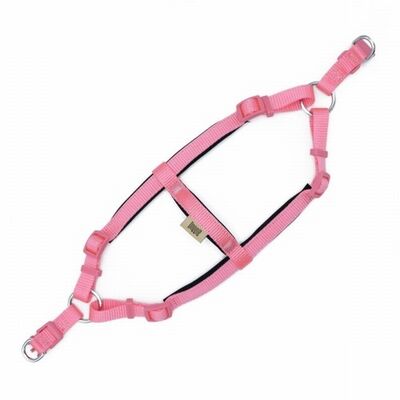 Doggie Konfor Ronin Dokuma Köpek Göğüs Tasması Pembe 1,5x40-45 Cm 