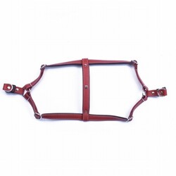 Doggie Konfor Ronin Deri Köpek Göğüs Tasması Kırmızı 1,5x35 40 Cm - Thumbnail