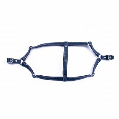 Doggie Konfor Ronin Deri Köpek Göğüs Tasması Royalblue 1,5x35 40 Cm 