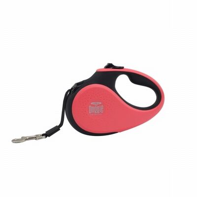 Doggie Otomatik Köpek Tasması Soft Seri Large Pembe 