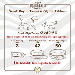 Doggie Polar Dokuma Köpek Boyun Tasması Haki 1,5x25-30 Cm - Thumbnail