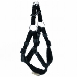 Doggie Polar Ronin Dokuma Köpek Göğüs Tasması Siyah 1x30 35 Cm - Thumbnail