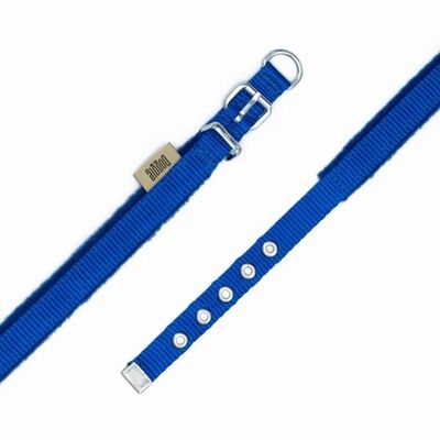 Doggie Polar Pedli Sade Dokuma Köpek Boyun Tasması Royalblue 1,5x25-30 Cm 