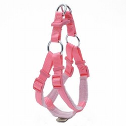 Doggie - Doggie Polar Ronin Dokuma Köpek Göğüs Tasması Pembe 1,5x35 40 Cm 