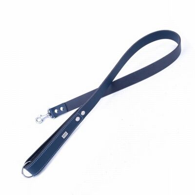 Doggie Yumuşak Deri Firstclass Köpek Gezdirme Tasması Royalblue 3x100 Cm 