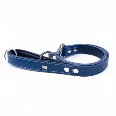 Doggie Yumuşak Deri Firstclass Köpek Gezdirme Tasması Royalblue 2x140 Cm 