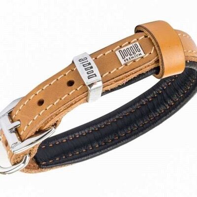 Doggie Yumuşak Firstclass Deri Köpek Boyun Tasması Camel 1,5x25-30 Cm 