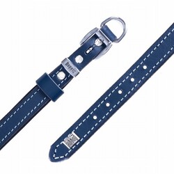 Doggie Yumuşak Firstclass Deri Köpek Boyun Tasması Royalblue 1,5x25-30 Cm - Thumbnail