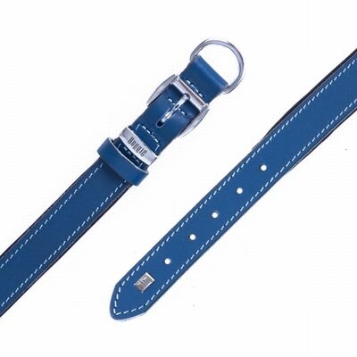 Doggie Yumuşak Firstclass Deri Köpek Boyun Tasması Royalblue 2,5x37-45 Cm 