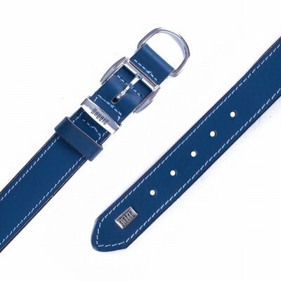 Doggie Yumuşak Firstclass Deri Köpek Boyun Tasması Royalblue 3x42-50 Cm 