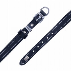 Doggie Yumuşak Firstclass Deri Köpek Boyun Tasması Siyah 1,5x25-30 Cm - Thumbnail