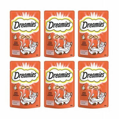 Dreamies Tavuklu Kedi Ödülü 6x60 Gr 