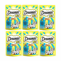 Dreamies - Dreamies Mix Somonlu ve Peynirli Kedi Ödülü 6x60 Gr 