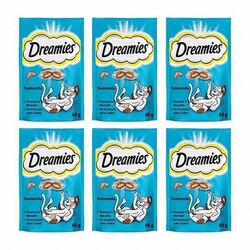 Dreamies - Dreamies Somon Balıklı Kedi Ödülü 6x60 Gr 