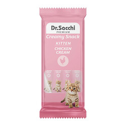 Dr.Sacchi - Dr.Sacchi Creamy Snack Tavuklu Sıvı Yavru Kedi Ödülü 4x14 Gr 