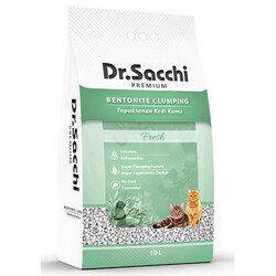 Dr.Sacchi - Dr.Sacchi Premium Fresh Bentonit İnce Taneli Topaklanan Kedi Kumu 10 Lt 