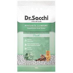 Dr.Sacchi Premium Fresh Bentonit İnce Taneli Topaklanan Kedi Kumu 2x10 Lt - Thumbnail