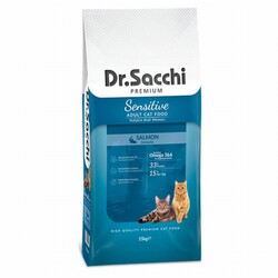 Dr.Sacchi - Dr.Sacchi Premium Sensitive Samonlu Yetişkin Kedi Maması 15 Kg 