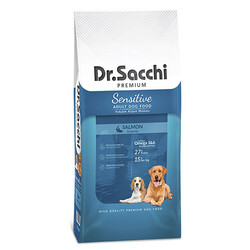 Dr.Sacchi - Dr.Sacchi Premium Sensitive Somonlu Yetişkin Köpek Maması 15 Kg 