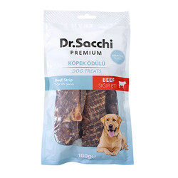 Dr.Sacchi - Dr.Sacchi Premium Sığır Eti Şeritli Tahılsız Köpek Ödülü 100 Gr 