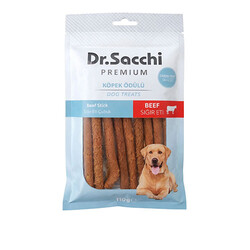Dr.Sacchi - Dr.Sacchi Premium Sığır Etli Çubuk Tahılsız Köpek Ödülü 5'' 10'lu 110 Gr 