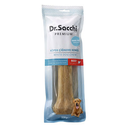 Dr.Sacchi - Dr.Sacchi Premium Sığır Etli Doğal Sığır Derisi Press Kemik Tahılsız Köpek Ödülü 10” 1'li 230 Gr 