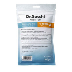 Dr.Sacchi Premium Tavuk Kuru Kesim Jerky Tahılsız Köpek Ödülü 100 Gr - Thumbnail