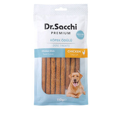 Dr.Sacchi - Dr.Sacchi Premium Tavuklu Çubuk Tahılsız Köpek Ödülü 5'' 10'lu 110 Gr 