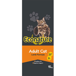 Econature - Econature Kuzu Etli Kuru Yetişkin Kedi Maması