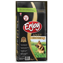 Enjoy - Enjoy Biftekli Yetişkin Köpek Maması 15 Kg 