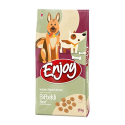 Enjoy - Enjoy Biftekli Yetişkin Köpek Maması 15 Kg 