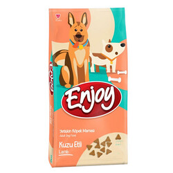 Enjoy - Enjoy Kuzulu ve Pirinçli Yetişkin Köpek Maması 10 Kg 