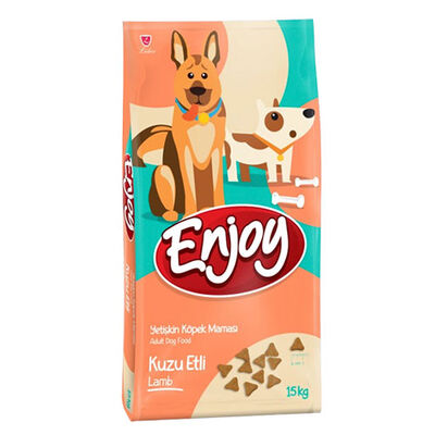 Enjoy Kuzulu ve Pirinçli Yetişkin Köpek Maması 15 Kg 