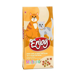 Enjoy - Enjoy Multi Color Yetişkin Kedi Maması 10 Kg 