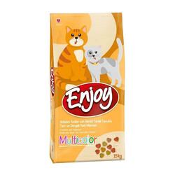Enjoy - Enjoy Multi Color Yetişkin Kedi Maması 15 Kg 