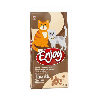 Enjoy Tavuklu Yetişkin Kedi Maması 15 Kg 