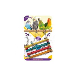 EuroBird Kuş Oyuncağı Renkli Sal Salıncak - Thumbnail