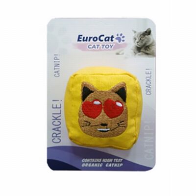 EuroCat Kedi Suratlı Küp Kedi Oyuncağı 