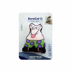 EuroCat - EuroCat Süper Fare Kedi Oyuncağı Beyaz 9,5 Cm 