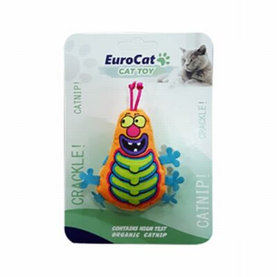 EuroCat Turuncu Tırtıl Kedi Oyuncağı 