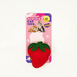 EuroCat - EuroCat Toys Peluş Çilek Kedi Oyuncağı 
