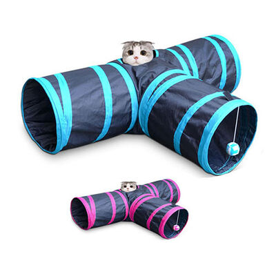 EuroCat Üç Yollu Tünel Kedi Oyuncağı 