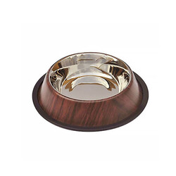 EuroDog - EuroDog ASR(W) 64 Oz Bambu Desenli Kedi ve Köpek Mama Su Kabı 