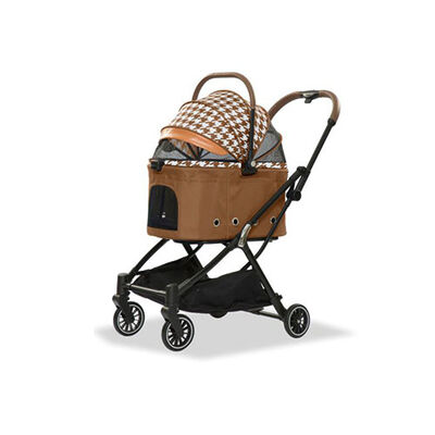 EuroDog Katlanabilir Köpek Arabası Kahverengi 67x49x100 Cm 
