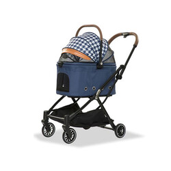 EuroDog - EuroDog Katlanabilir Köpek Arabası Mavi 67x49x100 Cm 