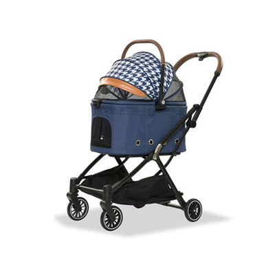 EuroDog Katlanabilir Köpek Arabası Mavi 67x49x100 Cm 