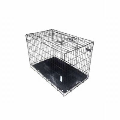 EuroDog Metal Köpek Kafesi Siyah 76x46x56 Cm 