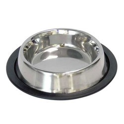 Eurodog - EuroDog Metal Kedi ve Küçük Irk Köpek Mama Su Kabı 8 Oz 12 Cm 