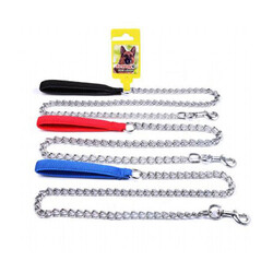 EuroDog - Eurodog Yumuşak Saplı Zincir Köpek Gezdirme Tasması 3 Mm 120 Cm 